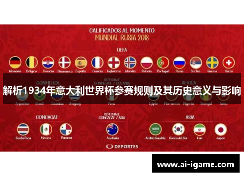 解析1934年意大利世界杯参赛规则及其历史意义与影响 解析1934年意大利世界杯参赛规则及其历史意义与影响