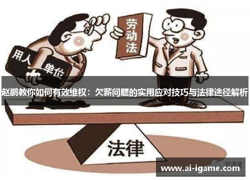 赵鹏教你如何有效维权：欠薪问题的实用应对技巧与法律途径解析